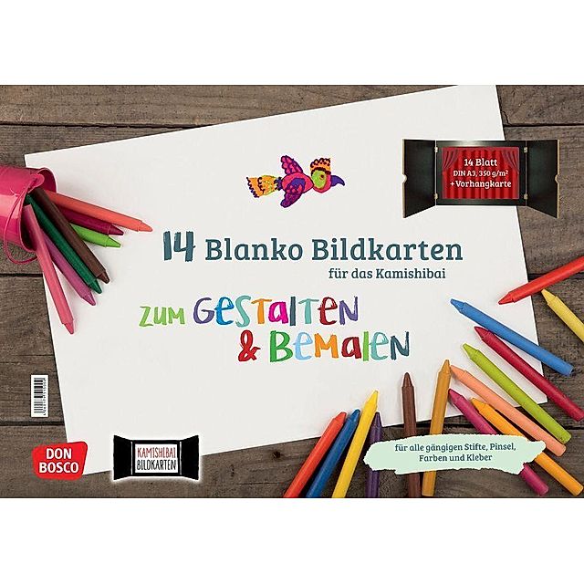 14 Blanko Bildkarten Zum Gestalten Bemalen Fur Das Kamishibai Buch Versandkostenfrei Bei Weltbild De Bestellen