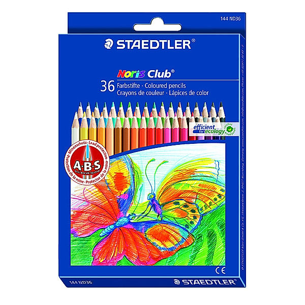 STAEDTLER 144 ND36 Noris Club® Farbstift Kartonetui mit 2 x 18 Farben