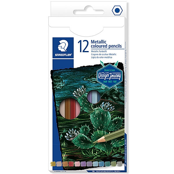 STAEDTLER 146M C12 Farbstifte METALLIC mit 12 Farben