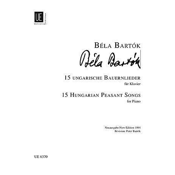 15 ungarische Bauernlieder, Béla Bartók