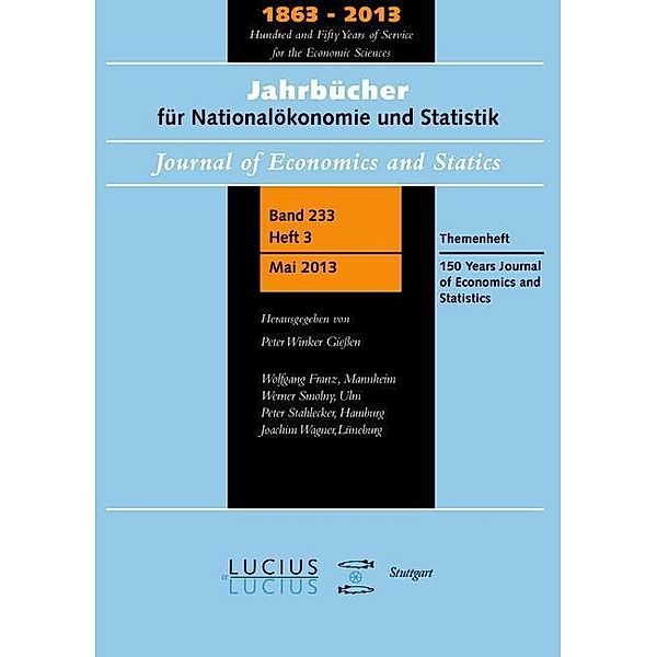 150 Years Journal of Economics and Statistics / Jahrbuch des Dokumentationsarchivs des österreichischen Widerstandes