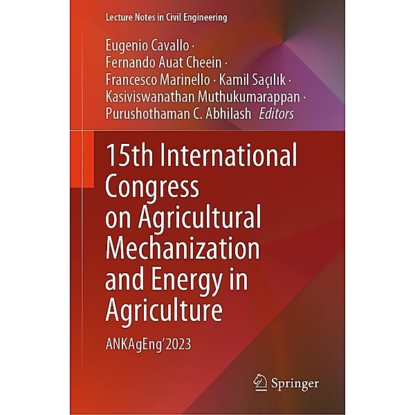 15th International Congress on Agricultural Mechanization and Energy in Agriculture / Lecture Notes in Civil Engineering Bd.458