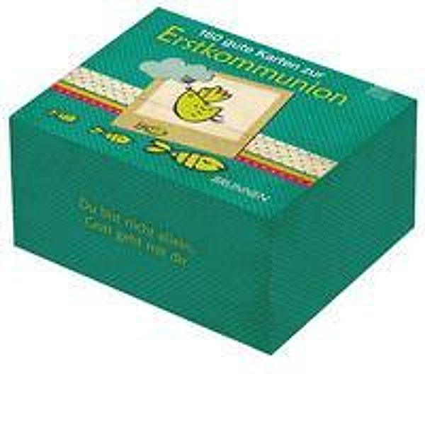160 gute Karten zur Erstkommunion in einer Box