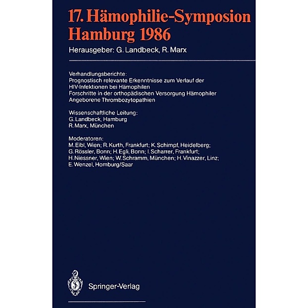 17. Hämophilie-Symposion