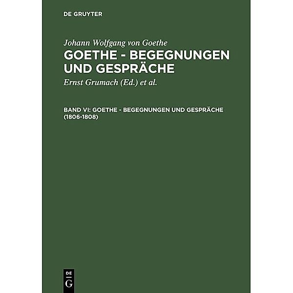 1806-1808, Johann Wolfgang von Goethe