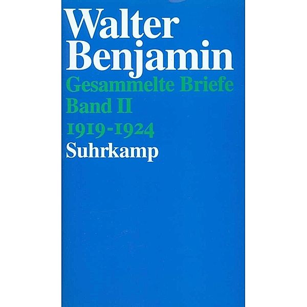 1919-1924, Walter Benjamin
