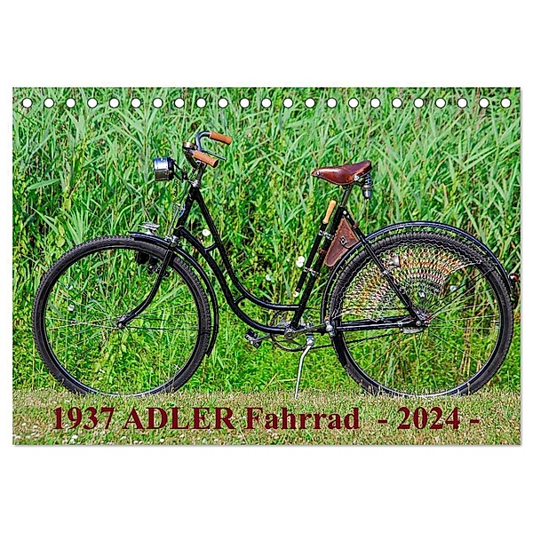 1937 ADLER Fahrrad (Tischkalender 2024 DIN A5 quer), CALVENDO Monatskalender, Dirk Herms