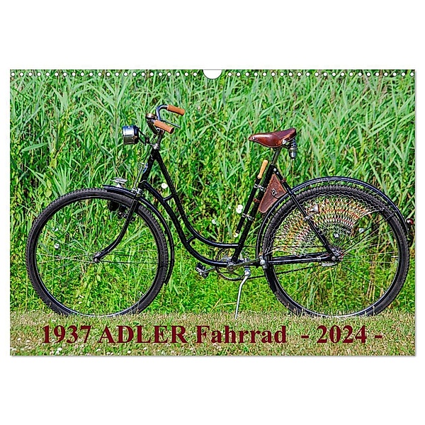 1937 ADLER Fahrrad (Wandkalender 2024 DIN A3 quer), CALVENDO Monatskalender, Dirk Herms