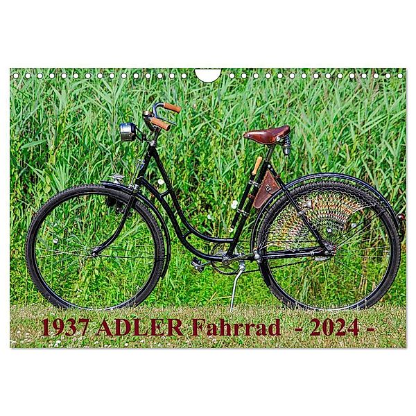 1937 ADLER Fahrrad (Wandkalender 2024 DIN A4 quer), CALVENDO Monatskalender, Dirk Herms