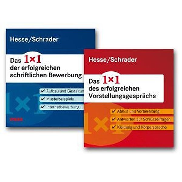 1x1 des Bewerbens, 2 Bde., Jürgen Hesse, Hans Chr. Schrader