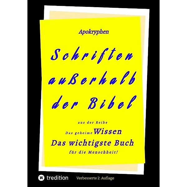 2.Aufl. Apokryphen - Schriften ausserhalb der Bibel., Paul Riessler, Hermann Menge, Martin Luther, Herausgeber