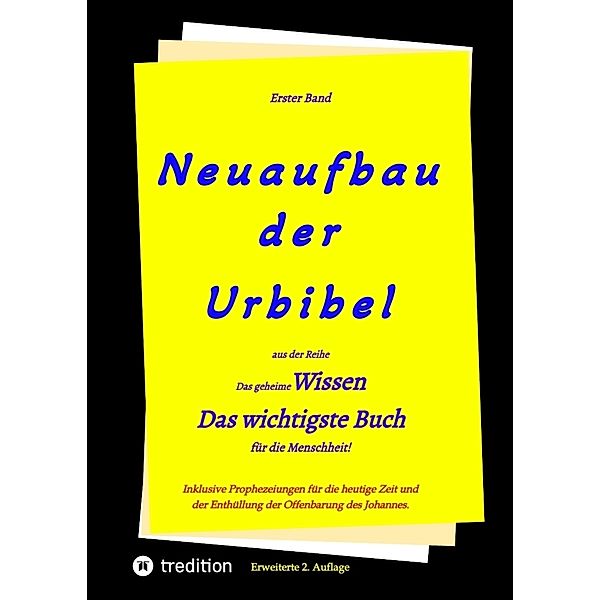 2. Auflage 1. Band von Neuaufbau der Urbibel, Johannes Greber, Paul Riessler