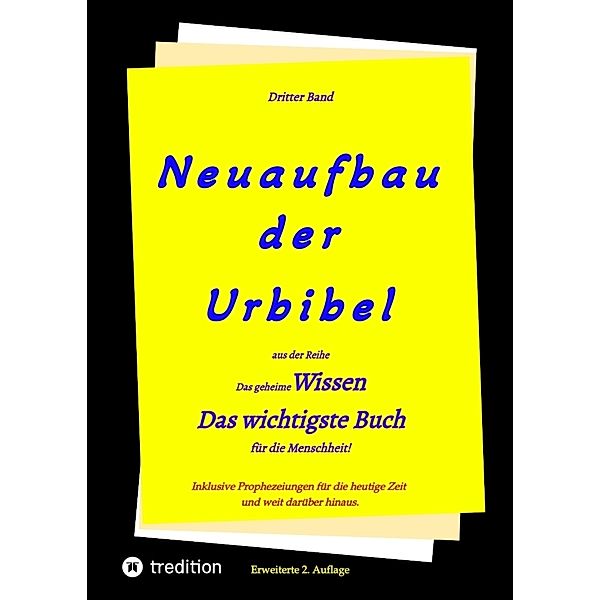 2. Auflage 3. Band Neuaufbau der Urbibel, Paul Riessler, Johannes Greber, Hermann Menge