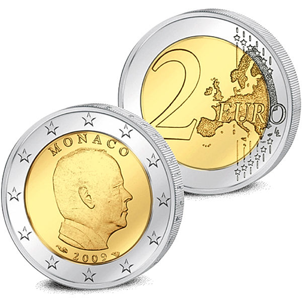 2 Euro - Monaco Fürst Albert II. 2009