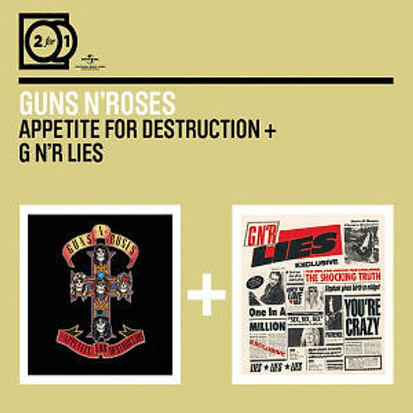 2 For 1: Appetite For Destruction/Gn'R Lies (Jc), Guns N' Roses