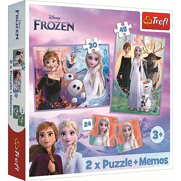 Trefl 2 in 1 Puzzles + Memo  Disney Frozen 2
