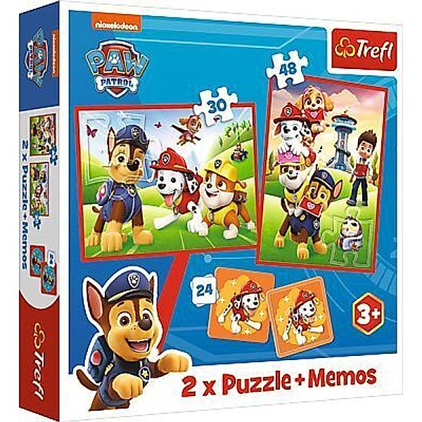 Trefl 2 in 1 Puzzles + Memo  PAW Patrol