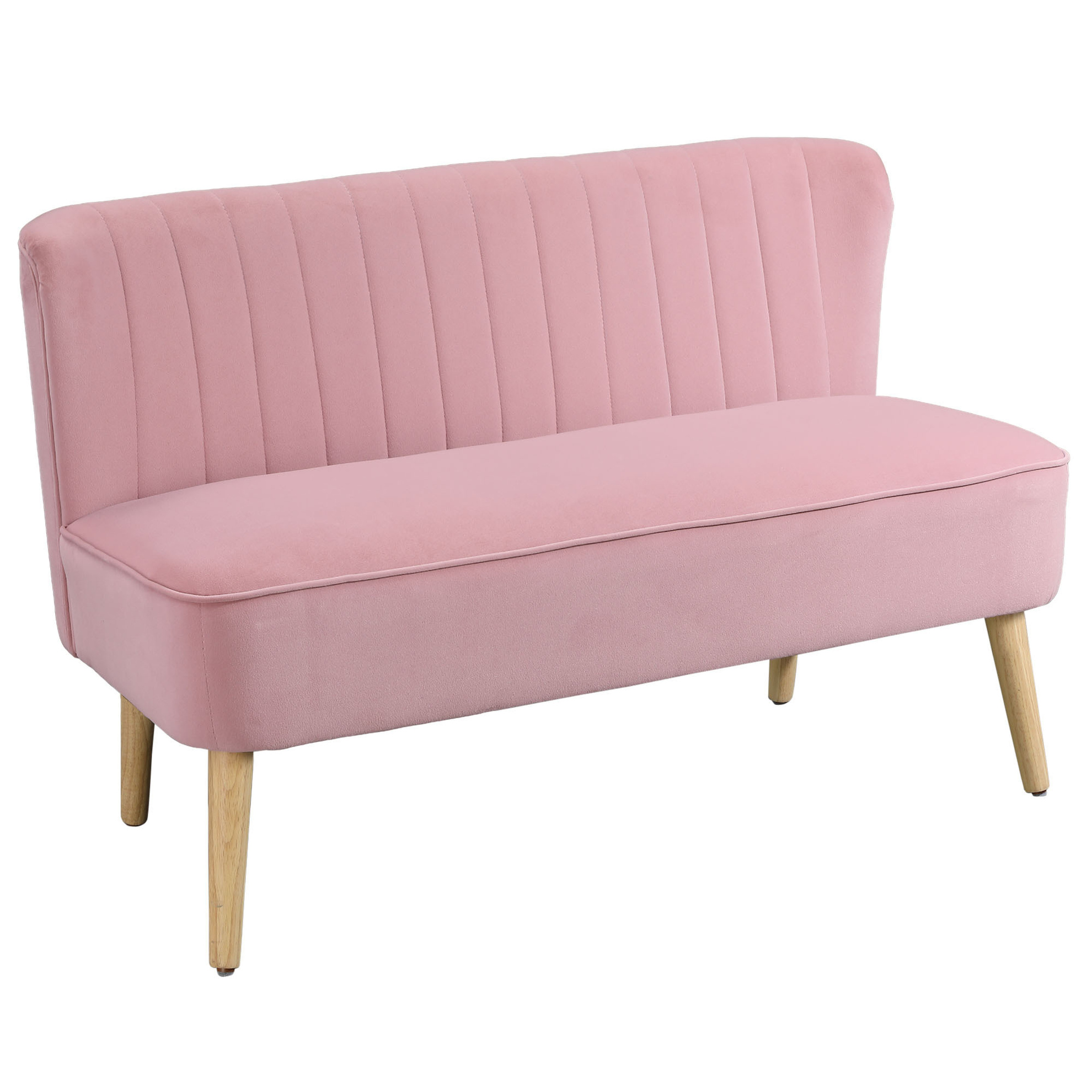 2 Sitzer mit weicher Polsterung Farbe: pink