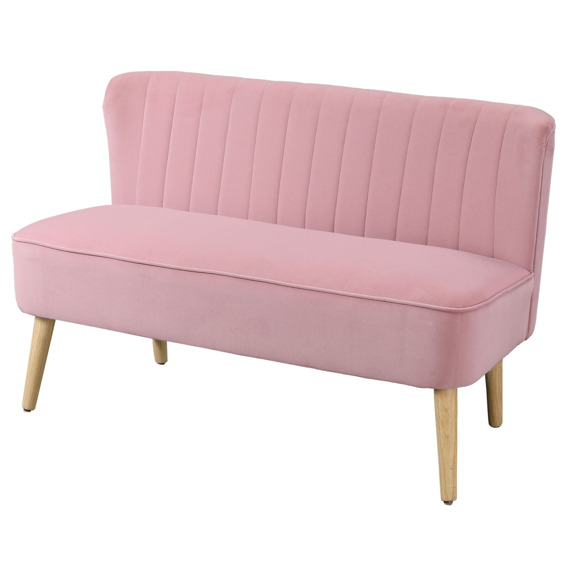 2 Sitzer mit weicher Polsterung Farbe: pink