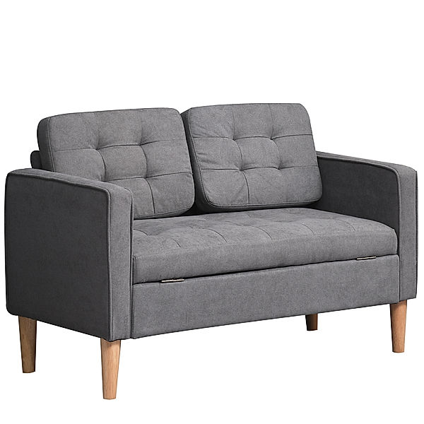 2-Sitzer Sofa mit abnehmbaren Kissen