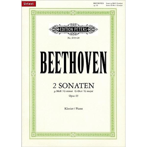 2 Sonaten für Klavier g-Moll u. G-Dur op.49 Nr.1-2, Ludwig van Beethoven