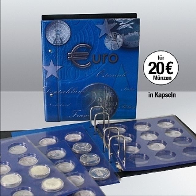 20-Euromünzen-Sammelalbum Topset, inkl. 2 Einssteckblättern für 20-Euro- Münzen in Kapseln | Weltbild.de