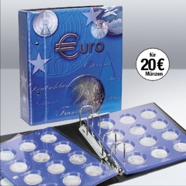 20-Euromünzen-Sammelalbum Topset, inkl. 2 Einssteckblättern für 20-Euro- Münzen | Weltbild.de