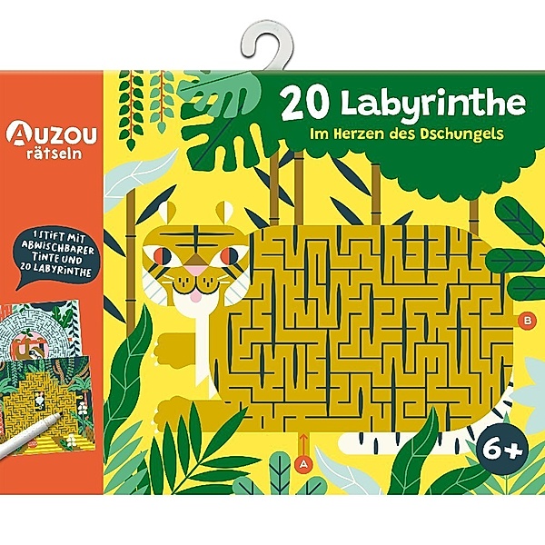 Huch, Auzou 20 Labyrinthe im Herzen des Dschungels (Spiel)