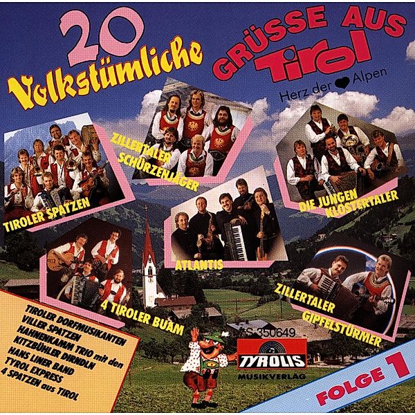 20 Volkst.Grüsse A.Tirol Folge, Diverse Interpreten