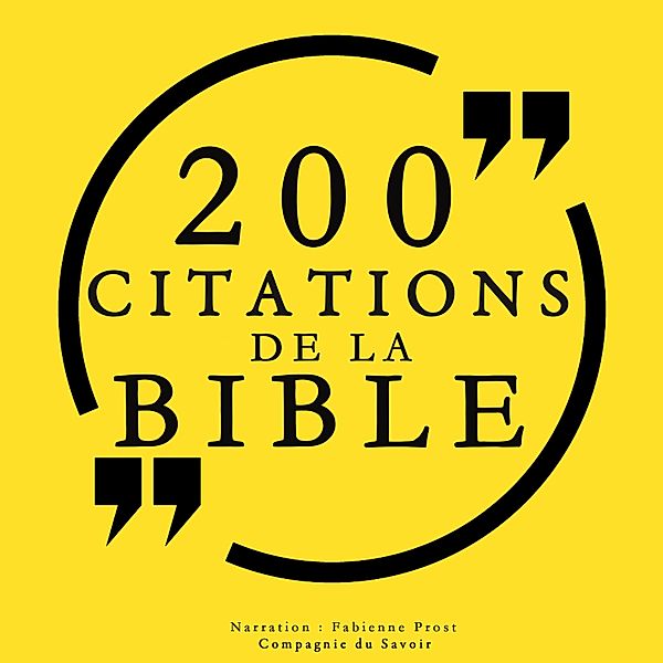 200 citations de la Bible, La Bible