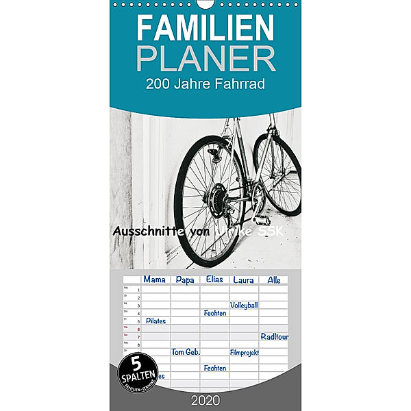 200 Jahre Fahrrad - Ausschnitte von Ulrike SSK - Familienplaner hoch (Wandkalender 2020 , 21 cm x 45 cm, hoch), Ulrike Schaller-Scholz-Koenen