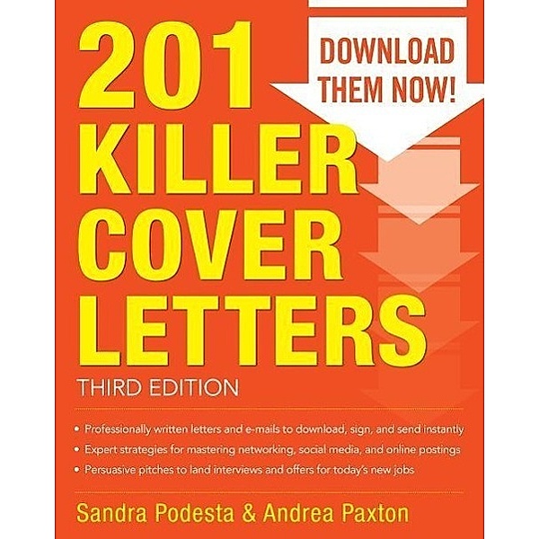 201 Killer Cover Letters, Sandra Podesta, Andrea Paxton