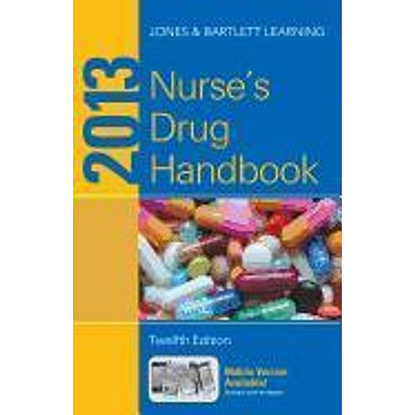 2013 Nurse's Drug Handbook, Jones & Bartlett Learning