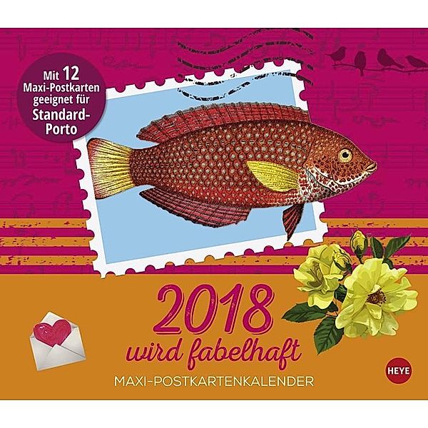 2018 wird fabelhaft Maxi-Postkartenkalender 2018