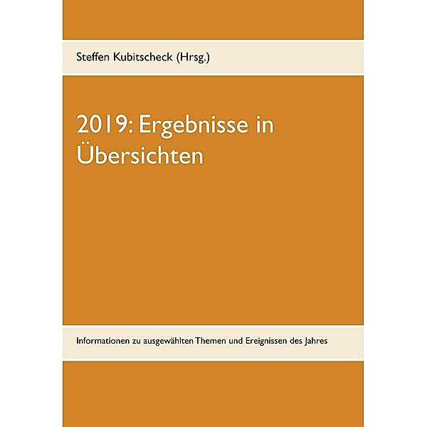 2019: Ergebnisse in Übersichten