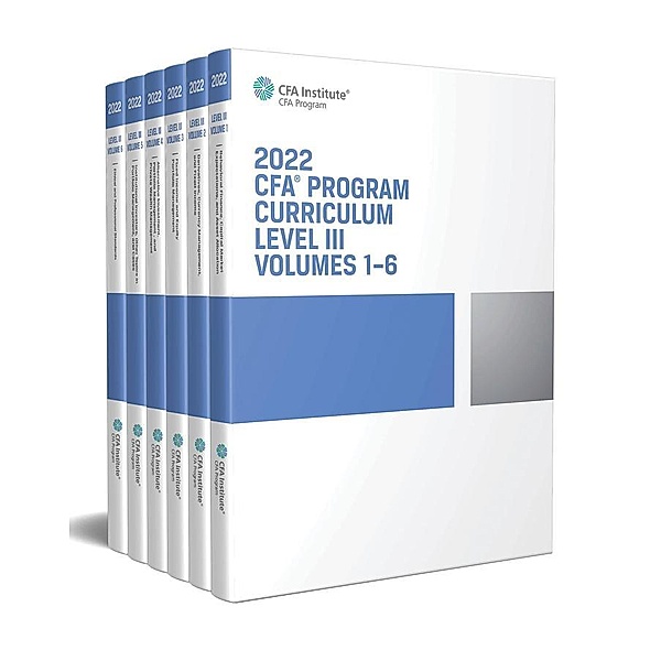 2022 CFA Program Curriculum Level III Box Set, CFA Institute