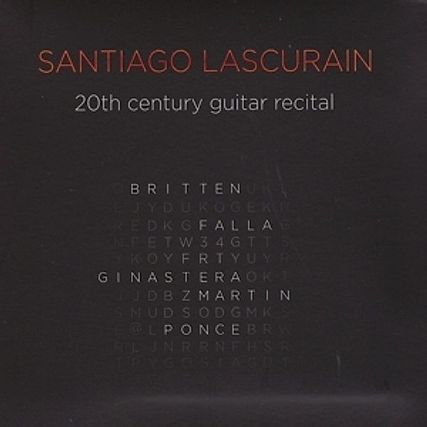 20th Century Guitar Recital, Santiago Lascurain