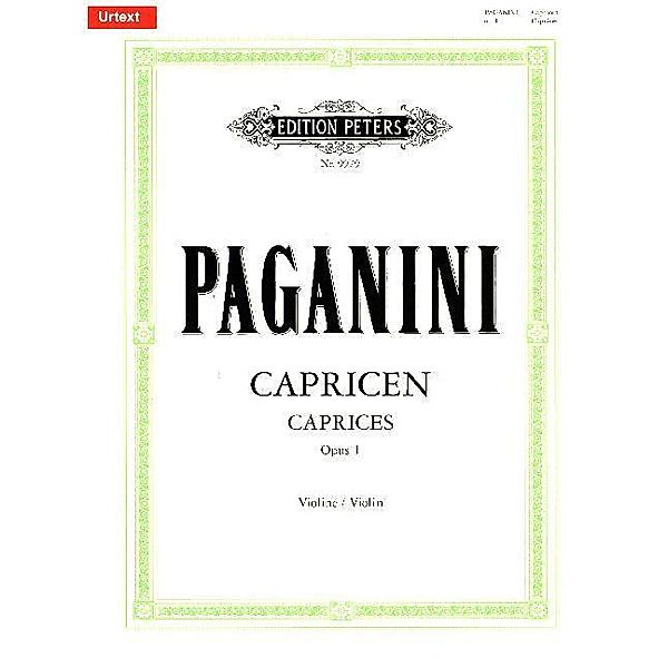 24 Capricen für Violine solo op. 1, Niccolò Paganini