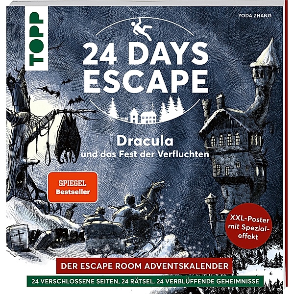 24 DAYS ESCAPE - Der Escape Room Adventskalender: Dracula und das Fest der Verfluchten. SPIEGEL Bestseller, Yoda Zhang