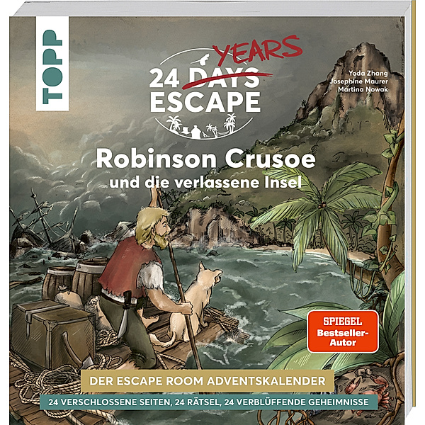 24 DAYS ESCAPE - Der Escape Room Adventskalender: Daniel Defoes Robinson Crusoe und die verlassene Insel, Yoda Zhang