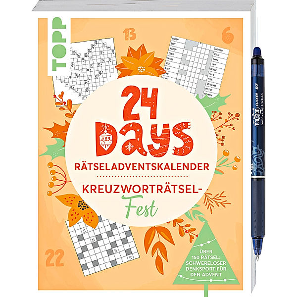 24 DAYS RÄTSELADVENTSKALENDER - Kreuzworträtsel-Fest, frechverlag