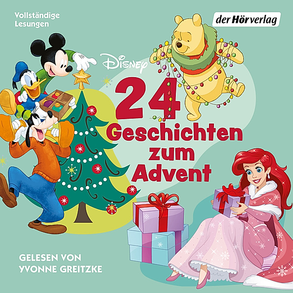 24 Geschichten zum Advent (Disney),2 Audio-CD, Walt Disney