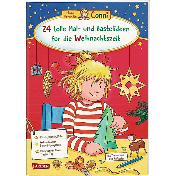 24 tolle Mal- und Bastelideen für die Weihnachtszeit / Conni Gelbe Reihe Bd.45, Hanna Sörensen