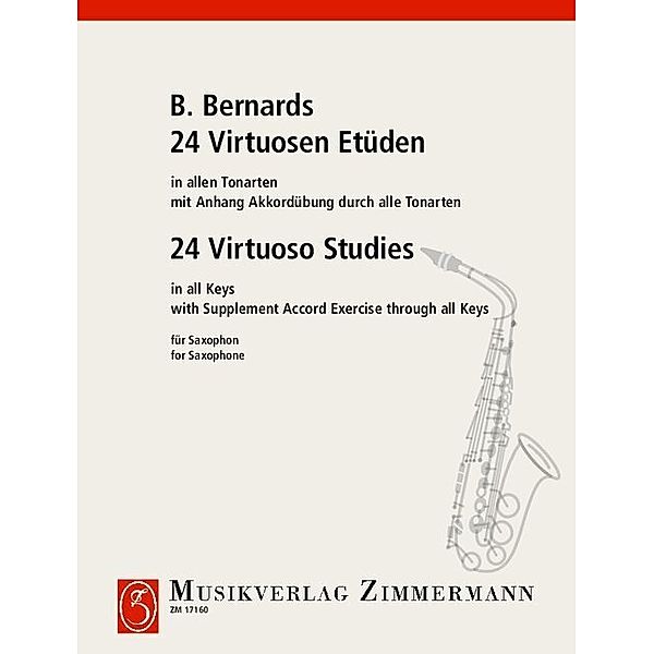 24 virtuose Etüden in allen Tonarten mit Anhang, Saxophon, Bernhard Kutsch