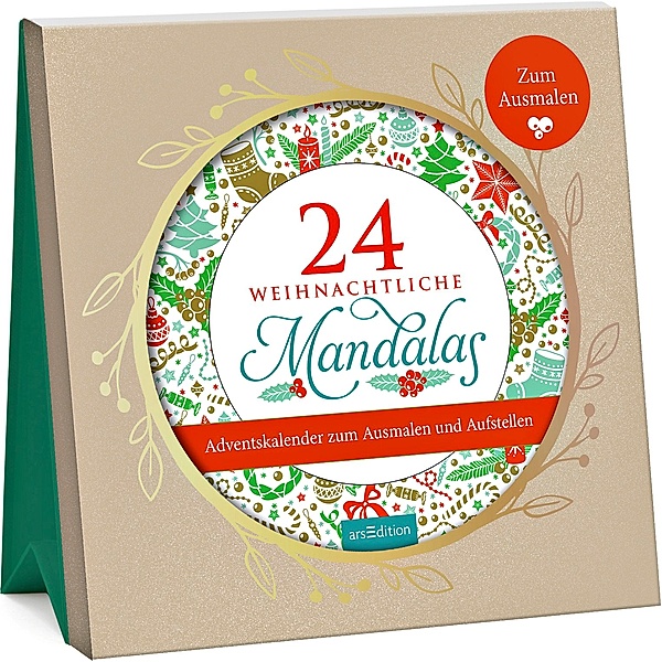 24 weihnachtliche Mandalas