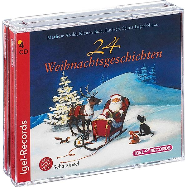 24 Weihnachtsgeschichten, 4 Audio-CDs, Marliese Arold, Kirsten Boie, Janosch