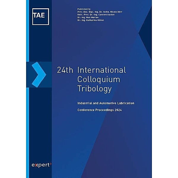 24th International Colloquium Tribology
