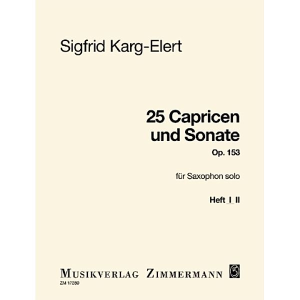 25 Capricen und Sonate, Sigfrid Karg-elert