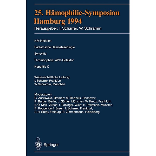 25. Hämophilie-Symposium Hamburg 1994