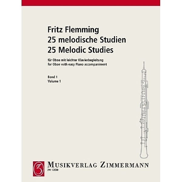 25 melodische Studien, Oboe und Klavier, Fritz Flemming